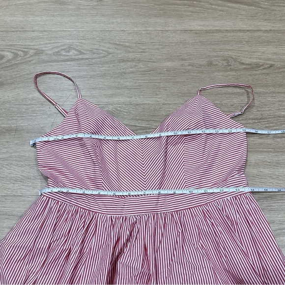 NWOT J Crew red stripes Spaghetti Strap Dress 2 - Picture 6 of 7
